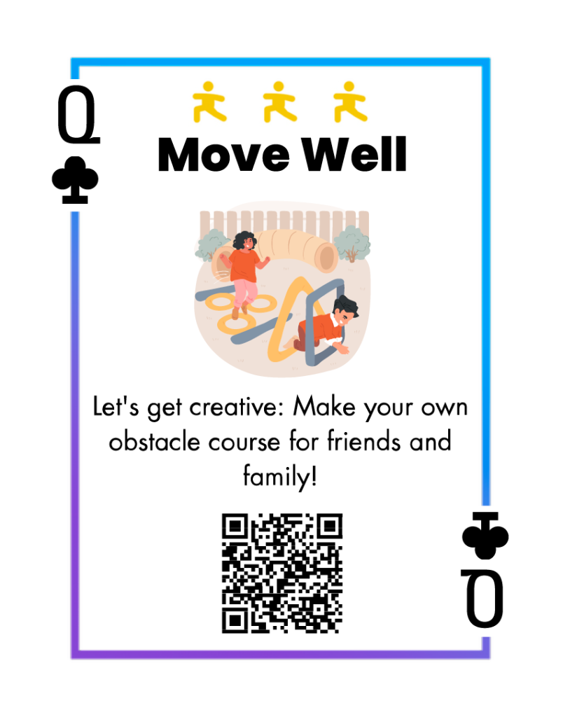 Queen of Clubs - Make your own obstacle course